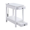 15022026699125c93a987.jpeg Wooden Frame Side Table with 2 Drawers and 1 Bottom Shelf, White