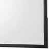 1502202669912c05e726d.jpeg Rectangular Wooden Frame Dresser Top Mirror, Black and Silver