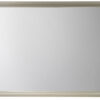 Rectangular Wood Encased Dresser Top Mirror, Champagne Silver