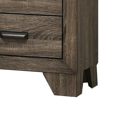 1502202669912d0acbc58.jpeg 2 Drawer Wooden Nightstand with Metal Handles and Bracket Legs, Brown