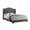 1502202669912da6854df.jpeg Fabric Upholstered Wooden Demi Wing Queen Bed with Camelback Headboard,Gray