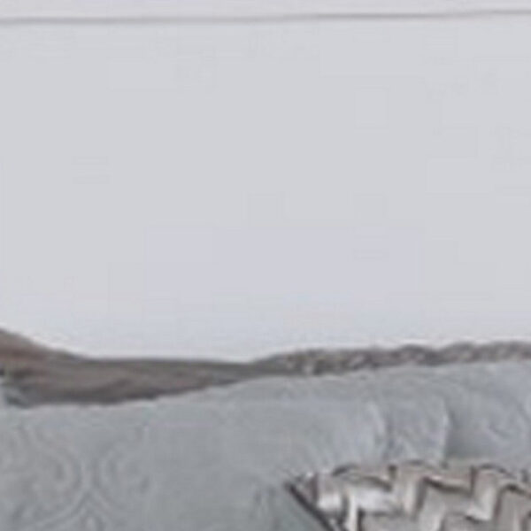 Wooden California King Size Bed with Panel Headboard, White