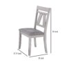 150220266991322a124a6.jpeg Wooden Side Chair with Fabric Upholstered Seat, Set of 2, White and Gray