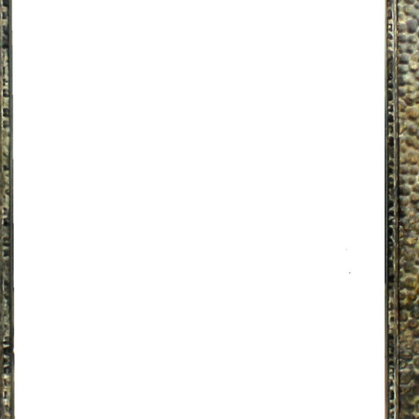 Rectangular Wall Mirror with Gravel Mosaic Border, Brown
