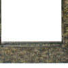 Rectangular Wall Mirror with Gravel Mosaic Border, Brown