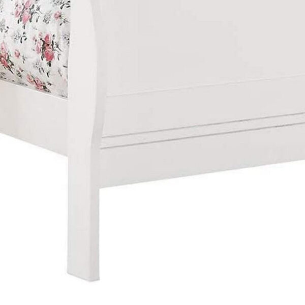 1502202669913394e9800.jpeg Transitional Panel Design Sleigh Eastern King Size Bed, White