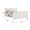 15022026699133992512d.jpeg Transitional Panel Design Sleigh Eastern King Size Bed, White