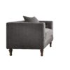 1502202669913434ce238.jpeg Fabric Upholstered Wooden Sofa Chair with Nail Head Trim, Gray