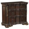 1502202669913525276a4.jpeg 3 Drawer Nightstand with Carved Pilaster and Bracket Feet, Cherry Brown