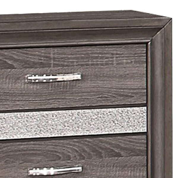 15022026699137cf3e6f6.jpeg 2 Drawer Wooden Nightstand with 1 Hidden Jewelry Drawers, Gray and Silver