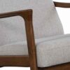 1502202669913c0d89bff.jpeg Fabric Upholstered Mid Century Wooden Lounge Chair, Gray and Brown