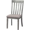 1502202669913cf14bba4.jpeg Vertical Slatted Curved Back Side Chair with Fabric Seat, Set of 2, Gray
