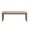 1502202669913ddc17d1c.jpeg Rectangular Style Wooden Bench with Fabric Upholstered Seat,Brown and Beige