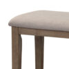 1502202669913dde41307.jpeg Rectangular Style Wooden Bench with Fabric Upholstered Seat,Brown and Beige