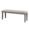 1502202669913e0f3bbce.jpeg Rectangular Style Wooden Bench with Fabric Upholstered Seat, Gray