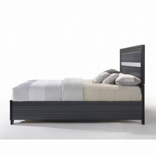 1502202669913e471eb3f.jpeg Contemporary Acrylic Trim Accent Eastern King Bed with 2 Drawers, Black
