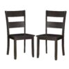 1502202669913ebb2aa00.jpeg Transitional Wooden Side Chair with Ladder Backrest, Set of 2, Dark Brown