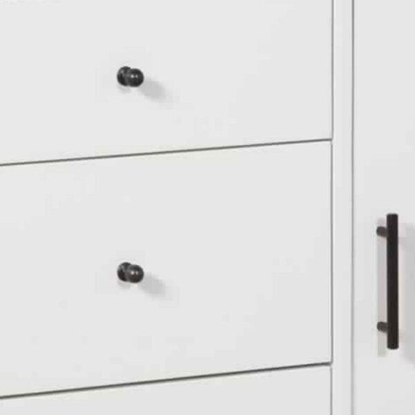 150220266991406ebf863.jpeg Wooden Accent Cabinet with 3 Drawers and 1 Door, White