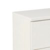 2 Drawer Wooden Nightstand with Metal Base and Bar Handles, White