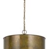 60 X 3 Watt Round Metal Frame Chandelier with 6 Foot Chain, Distressed Gold