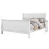 150220266991459117dec.jpeg Sleigh Design Full Size Bed with Sleek Legs, White