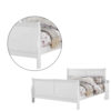 150220266991459359abc.jpeg Sleigh Design Full Size Bed with Sleek Legs, White