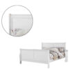 15022026699145968df61.jpeg Sleigh Design Full Size Bed with Sleek Legs, White
