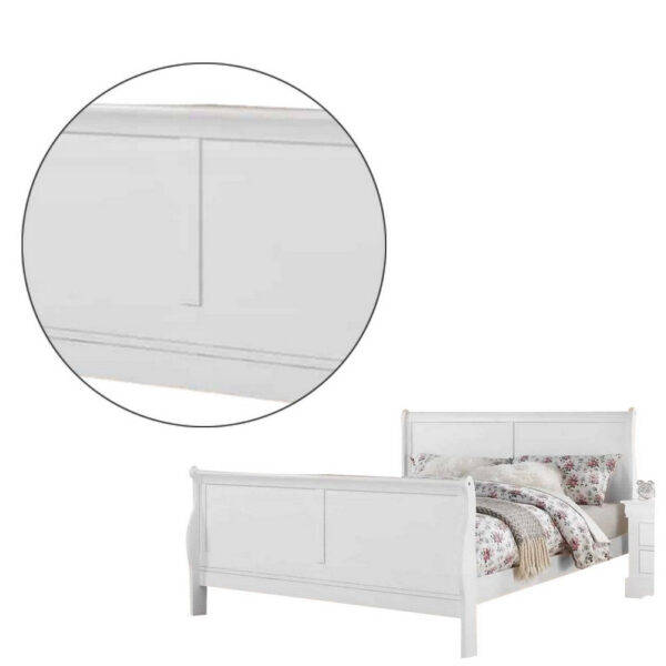 1502202669914598f3009.jpeg Sleigh Design Full Size Bed with Sleek Legs, White