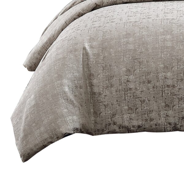 1502202669914675e3f2f.jpeg 10 Piece King Polyester Comforter Set with Jacquard Print, Gray