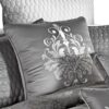 150220266991472b5ce07.jpeg 12 Piece Queen Polyester Comforter Set with Medallion Print, Platinum Gray