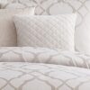 150220266991482d971b5.jpeg 10 Piece King Size Fabric Comforter Set with Quatrefoil Prints, White