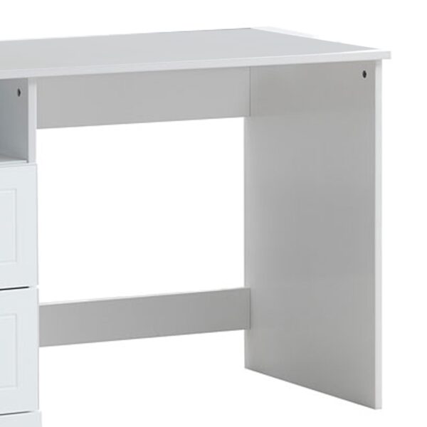 1502202669914cad2a429.jpeg Wooden Table Desk with 2 Drawers and 1 Open Compartment, White