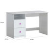 1502202669914cb3ba995.jpeg Wooden Table Desk with 2 Drawers and 1 Open Compartment, White