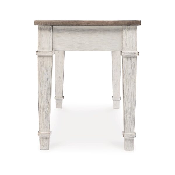 15022026699151753e480.jpeg Rectangular Wooden Bench with Under seat Storage, Antique White and Brown