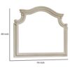 15022026699152c51a670.jpeg Scalloped Top Wood Encased Mirror with Molded Details, Antique White