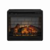 15022026699152f0929ea.jpeg 23.75 Inch Metal Fireplace Inset with 7 Level Temperature Setting, Black