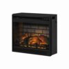 15022026699152f7921a3.jpeg 23.75 Inch Metal Fireplace Inset with 7 Level Temperature Setting, Black
