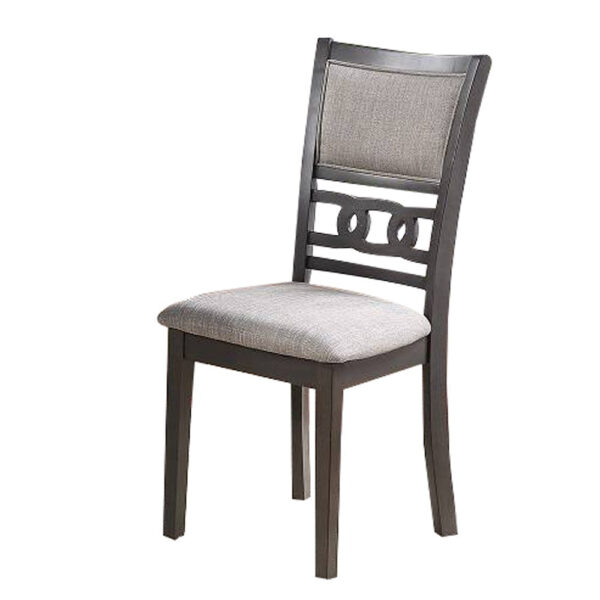 15022026699154484f725.jpeg Fabric Upholstered Dining Chair with Panel Back, Knot Cut Outs, Set of 2, Gray