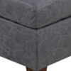 150220266991548e4988d.jpeg Contemporary Leatherette Rectangular tufted Ottoman, Gray