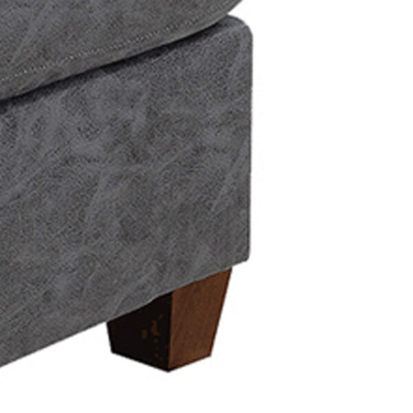 1502202669915490c072b.jpeg Contemporary Leatherette Rectangular tufted Ottoman, Gray