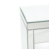 26 Inch Beveled Mirror Chest with 1 Drawer, Silver