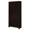 Wooden Bookcase with 3 Shelves and 1 Drawer, Dark Brown
