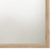Square Shaped Wooden Mirror with Rough Hewn Texture, Brown
