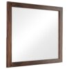 44 Inch Rectangular Wood Frame Mirror, Brown