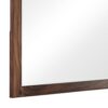 44 Inch Rectangular Wood Frame Mirror, Brown
