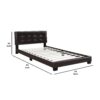 1502202669915c010dc36.jpeg Queen Leatherette Bed with Checkered Tufted Headboard, Dark Brown