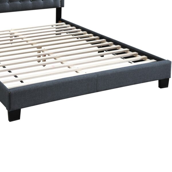 1502202669915d363c2a0.jpeg Button Tufted Queen Burlap Bed with Curved Headboard, Charcoal Gray