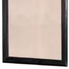 36 Inches Rectangular Wood Encased Mirror, Black