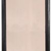 36 Inches Rectangular Wood Encased Mirror, Black