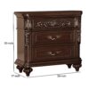 1502202669916158836f3.jpeg 30 Inches 3 Drawer Engraved Wooden Nightstand, Brown